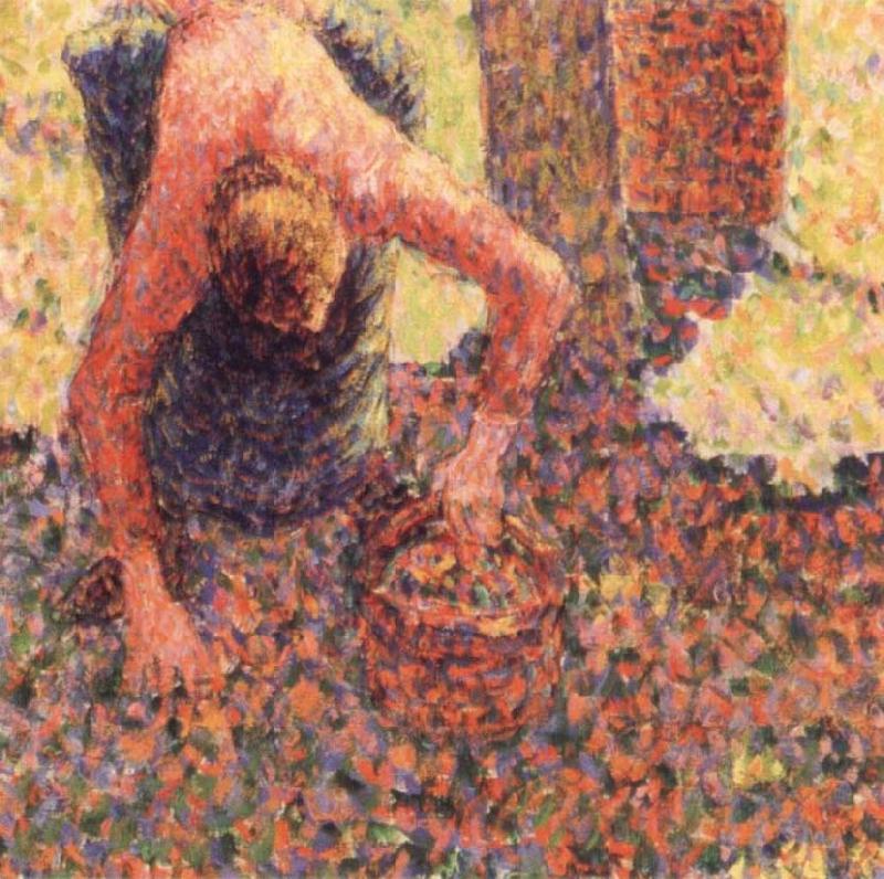 Camille Pissarro Apple picking at Eraguy-Epte